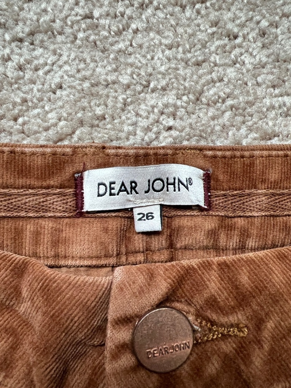 Dear John Corduroy Pants in Rust Brown - Picture 4 of 10
